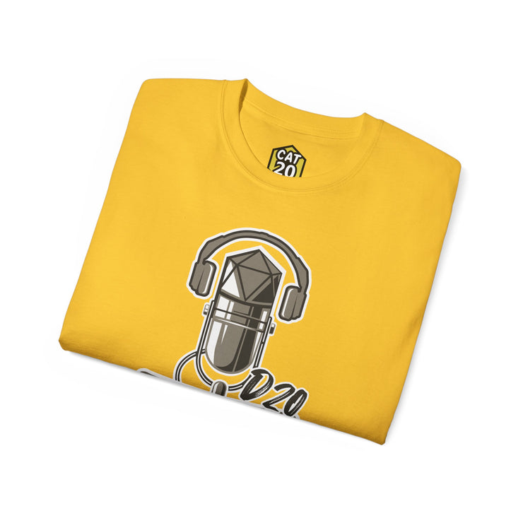 D20 Critical Hits Microphone and headphones, Unisex Ultra Cotton Tee