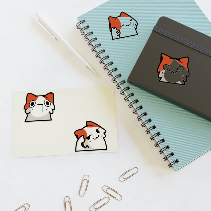 Brain Mascot Emoji Sticker Sheets, Set 4