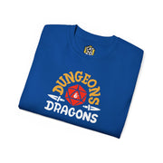 Dungeons and Dragons with D20, Unisex Ultra Cotton Tee