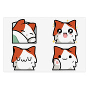Brain Mascot Emoji Sticker Sheet, Set 2