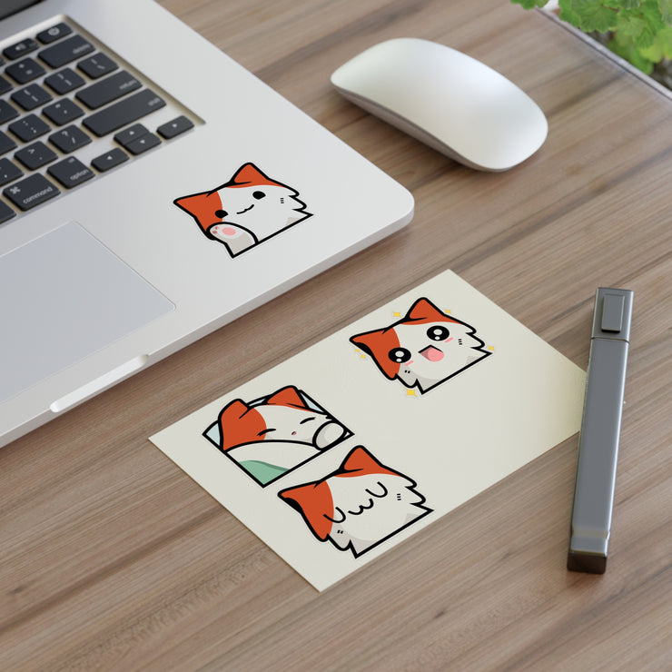Brain Mascot Emoji Sticker Sheet, Set 2