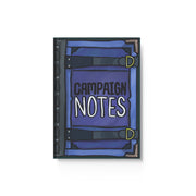 Campaign Notes Hard Backed Journal, Hand Drawn, Blue