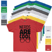 Cat20Designs nerdy glasses, nerds are cool, all available color for Tabletop Roleplaying Game nerdy and geeky tshirt apparel design, merch for fantasy ttrpgs like dungeons and dragons and pathfinder, perfect gift for dungeon master or game masters