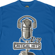Cat20Designs d20 critical hits, musical d&d, fictional podcast, Close up of Tabletop Roleplaying Game nerdy and geeky tshirt apparel design, merch for fantasy ttrpgs like dungeons and dragons and pathfinder, perfect gift for dungeon master or game masters
